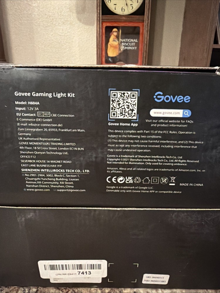 Govee Gaming BackLighting Kit H604A OPEN BOX SEE PICS Complete/Ugly Box