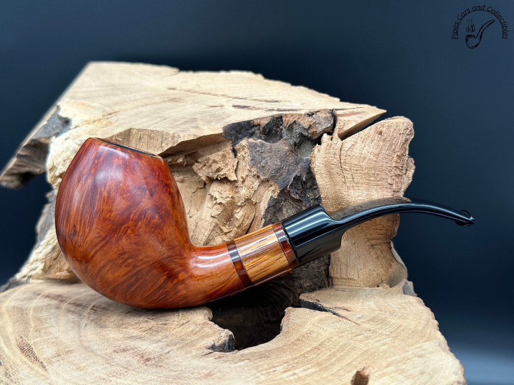 Stanwell Zebrano 186 Smooth Bent Egg Smoking Pipe