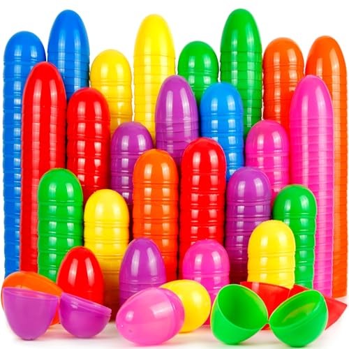 120Pcs Easter Eggs, 2.3" Fillable Bright Colors Plastic Easter Eggs 120-Pack