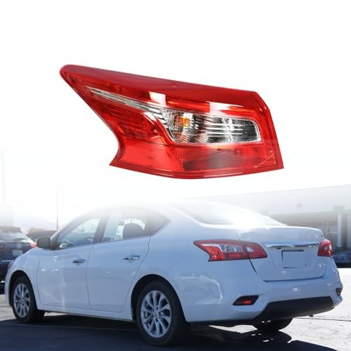 Rear LeftTail Light Assembly Replacement for Sentra 2016-2018 Outer Driver Side