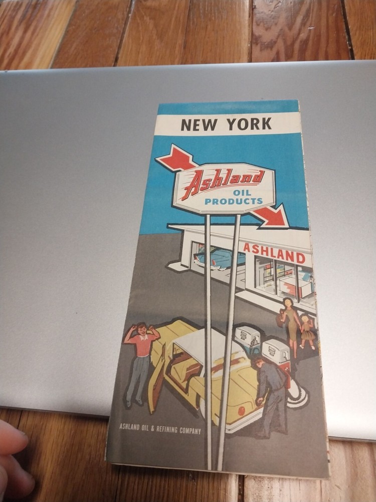 1960 ASHLAND New York ROAD MAP