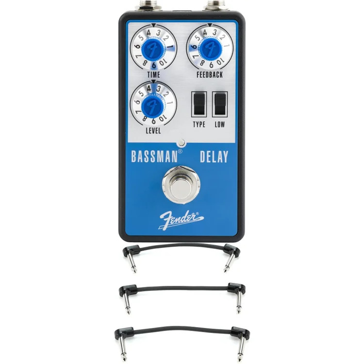 Fender Bassman Delay Pedal with Patch Cables