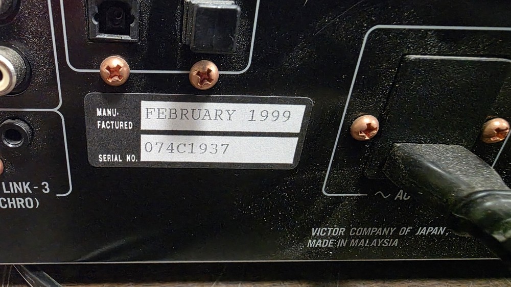 JVC XM-448BK MiniDisc Recorder/Player