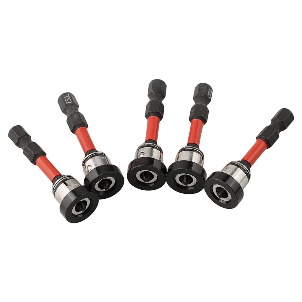 5Pcs Magnetic Plasterboard Positioning Screwdriver Bits Hand Electric Drill Bit