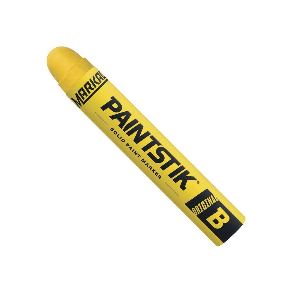 B Paintstik Solid Paint Marker Crayon 3 Pack Yellow Industrial Construction Mark