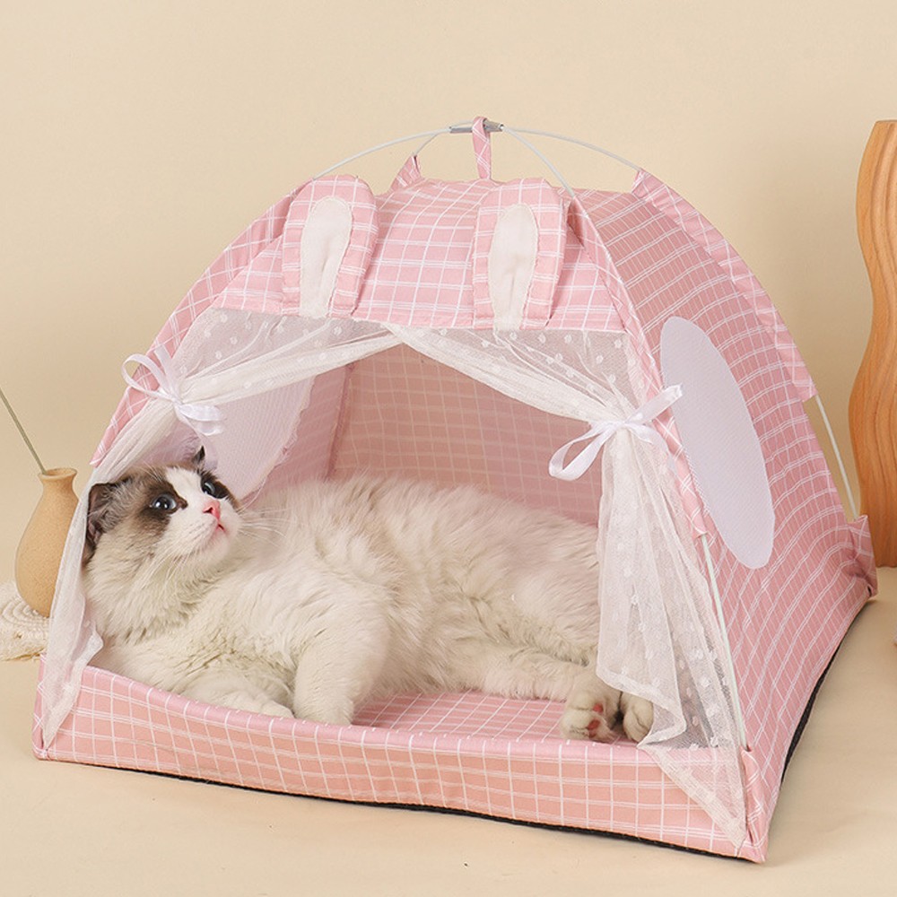 Cat Dog House Tent Pet Puppy Kitty Nesting Bed Kennel Sleeping Rest Play Cave