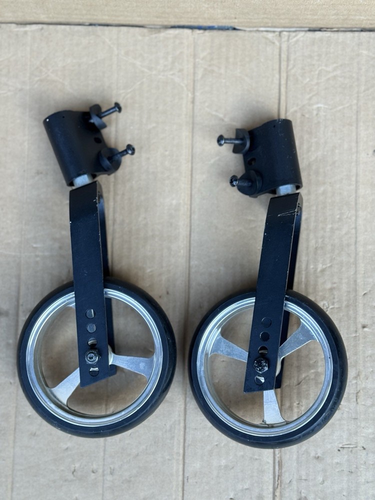 Pair KI Mobility Catalyst, 5VX Wheelchair 6” Caster Wheels & 10.5” Fork