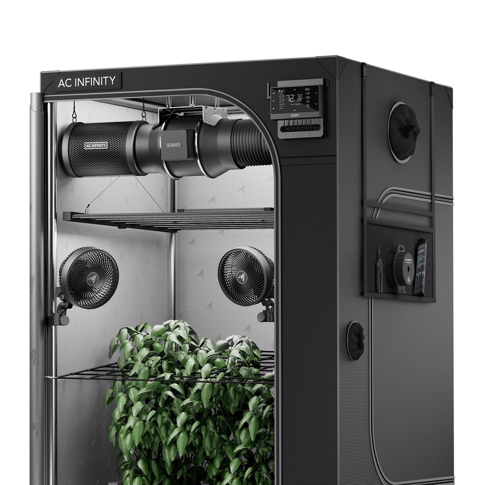 AI Grow System PRO 4x4, AI-Powered 4-Plant Grow Tent Kit, 48x48x80"