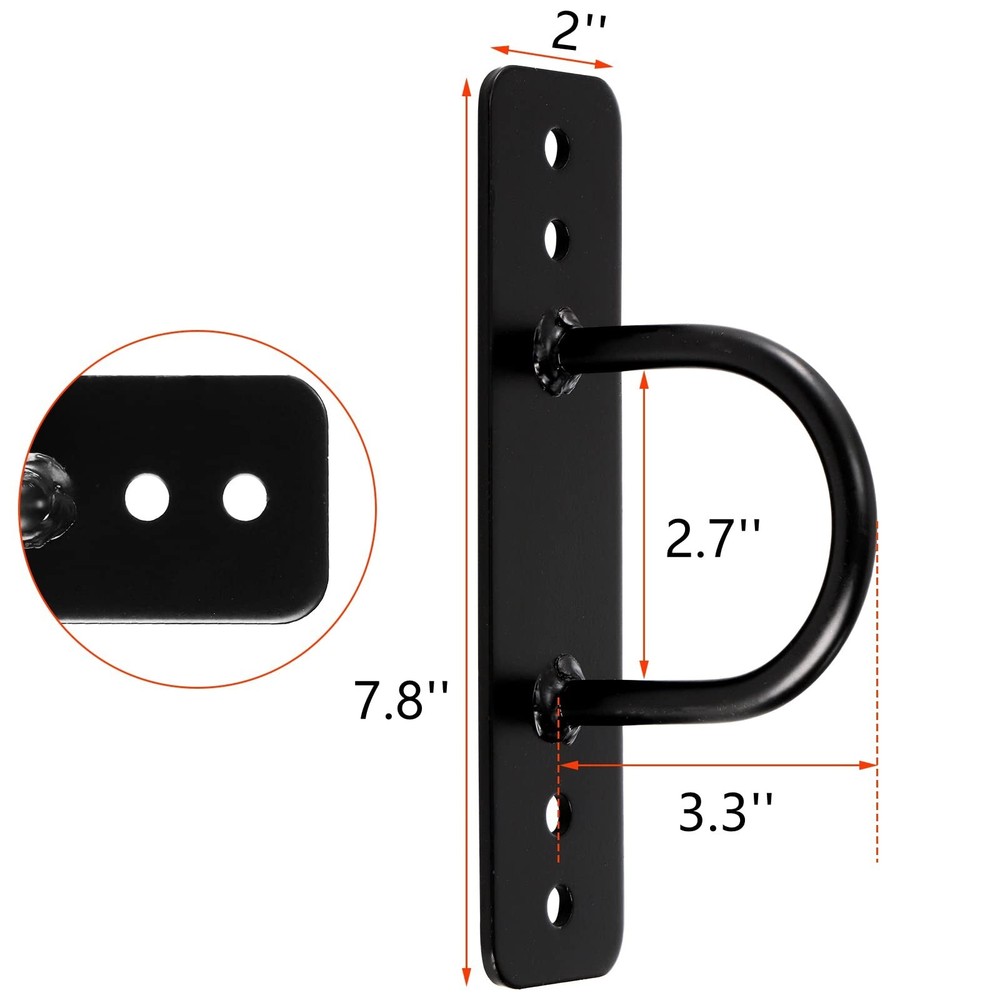 Lyellfe 2 Pack Battle Rope Anchor, Wall Ceiling Mount Bracket for Suspension ...