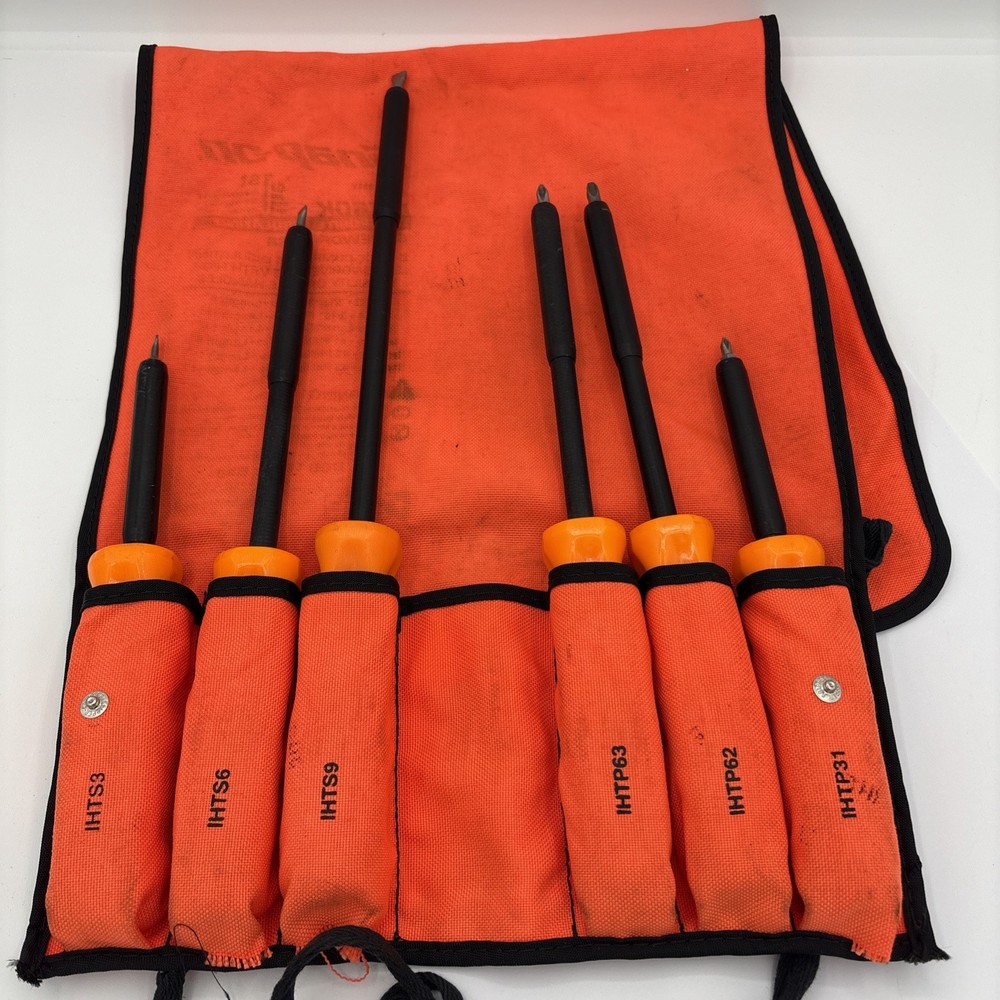 Snap-On IHT60K 6 pc Non-Conductive Composite Insulating Screwdriver Set NICE !!