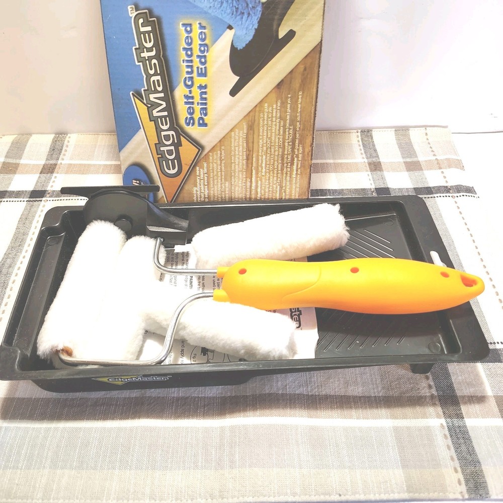 EdgeMaster Self-Guided Paint Edging Edger Tool Paints Razor Sharp Edges 4 Roller