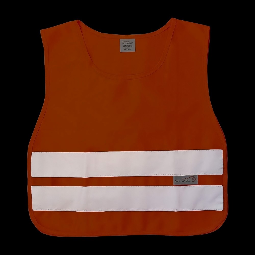 Reflective Safety Vest For Child, Lightweight, Polyester, Orange (2 Pack)