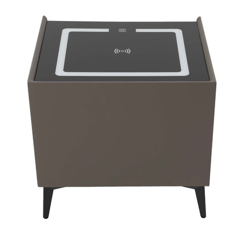 Bluetooth Speaker Smart Bedside Table with Light USB& Wireless Charging