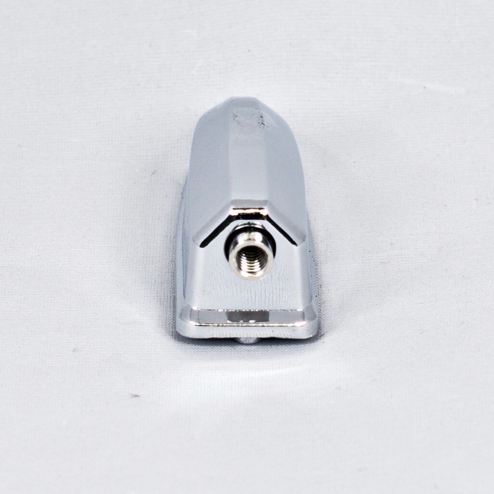 Viking-Style Chrome Bass Drum Lug with Threaded Insert and Retaining Spring