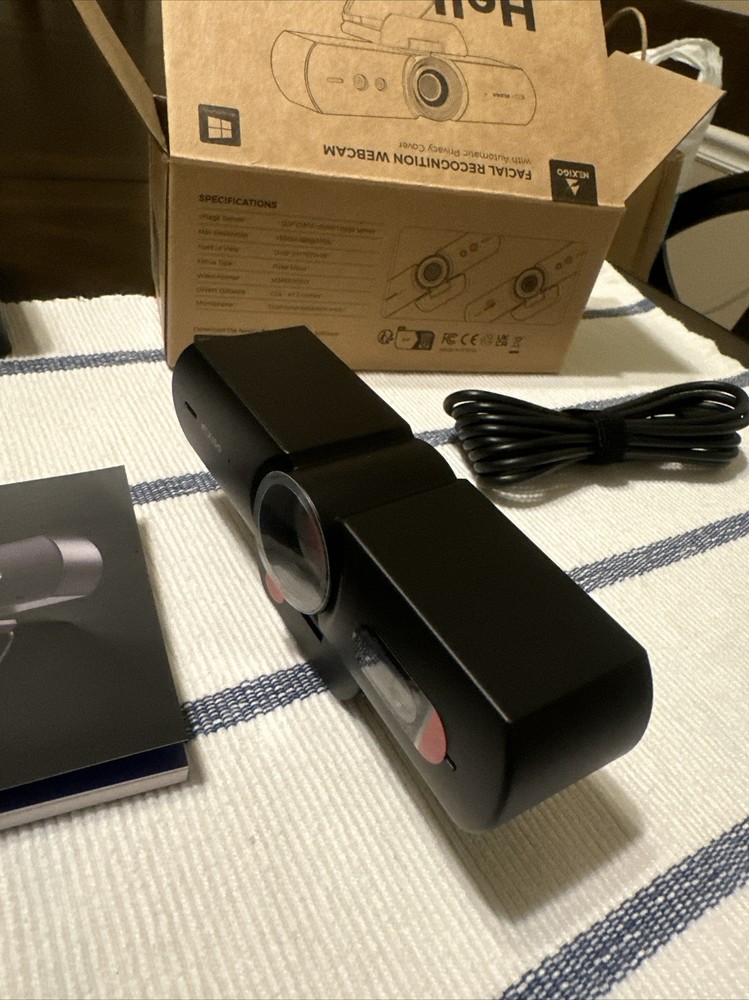 NexiGo HelloCam, 1080P Webcam with Windows Hello, True Privacy, Automatic Ele...