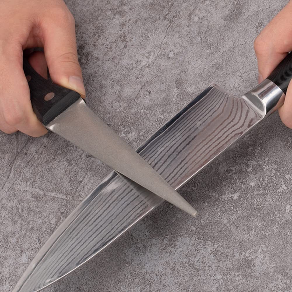 10.6 Inch Diamond Sharpening Rod Stone, Medium, Stone