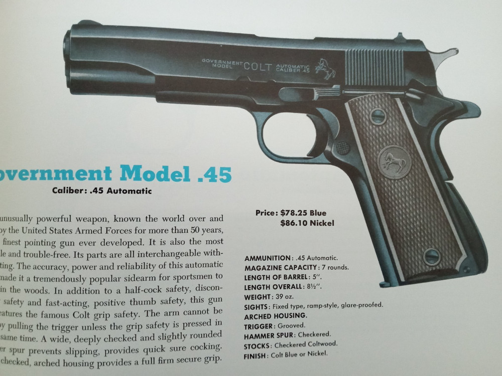 COLT *RARE* 1958 28 PAGE VINTAGE CATALOG SINGLE ACTION ARMY/PYTHON/WOODSMAN