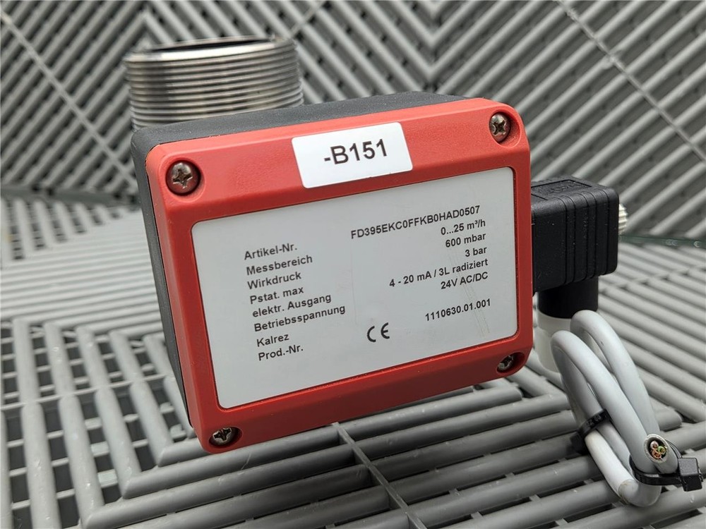 Badgermeter FD395 Flow Meter 24 VDC, Material 316SS, 3 bar