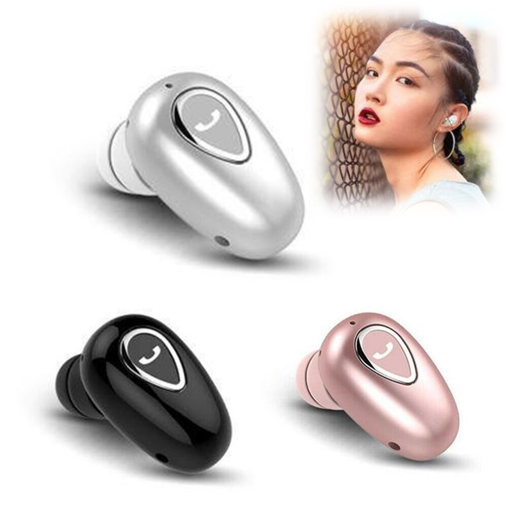 Mini Earphone Wireless Bluetooth Headset Single Earbud Noise Canceling Universal
