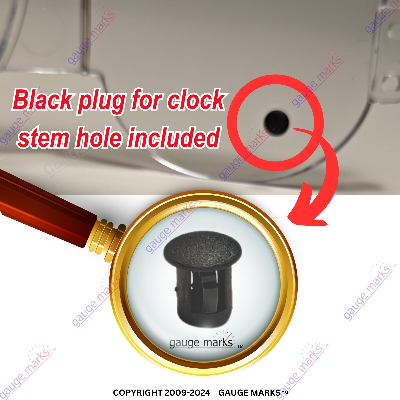 79 80 81 CAMARO OIL PRESSURE GAUGE - fits Gauge Cluster - Clock to OIL Gauge