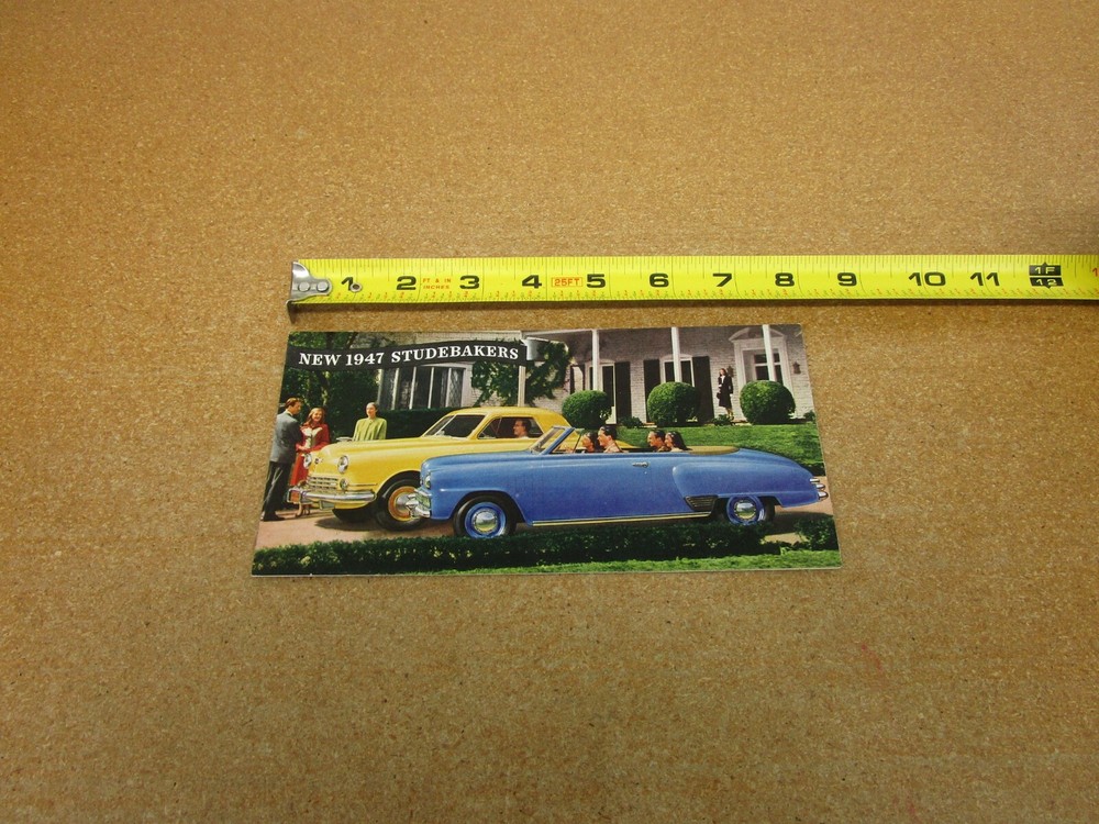1947 Studebaker Regal Champion Commander sales brochure 6 pg folder ORIGINAL