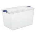 Sterilite Large Storage Bin Clear Plastic Container Latch Lid