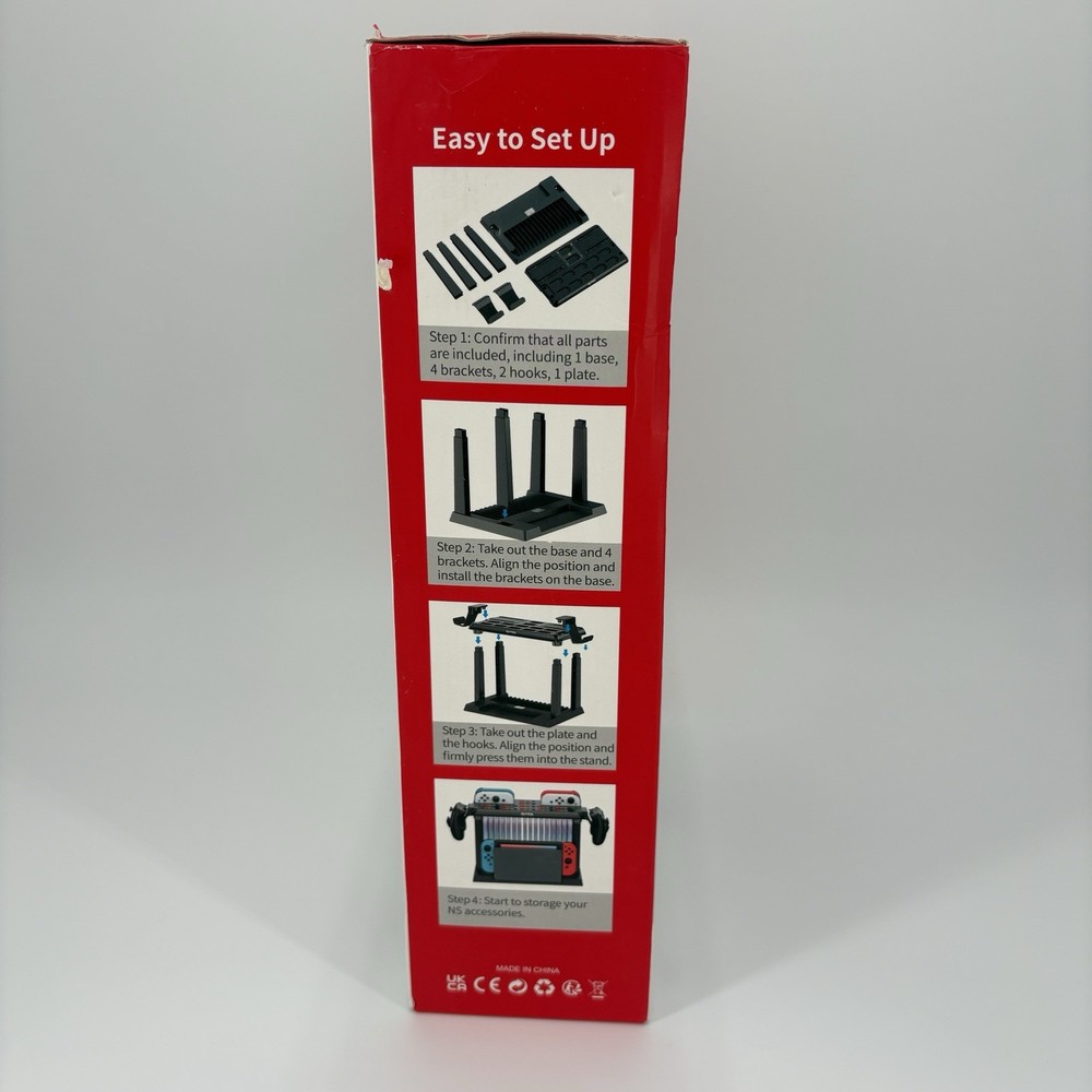 Switch Games Organizer Station With Controller Charger Dock For Nintendo Switch