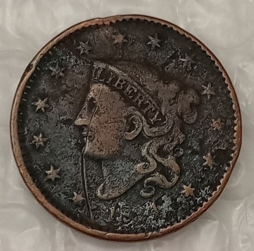 USA Coronet Head Cent 1834~* G ~ Large Cent