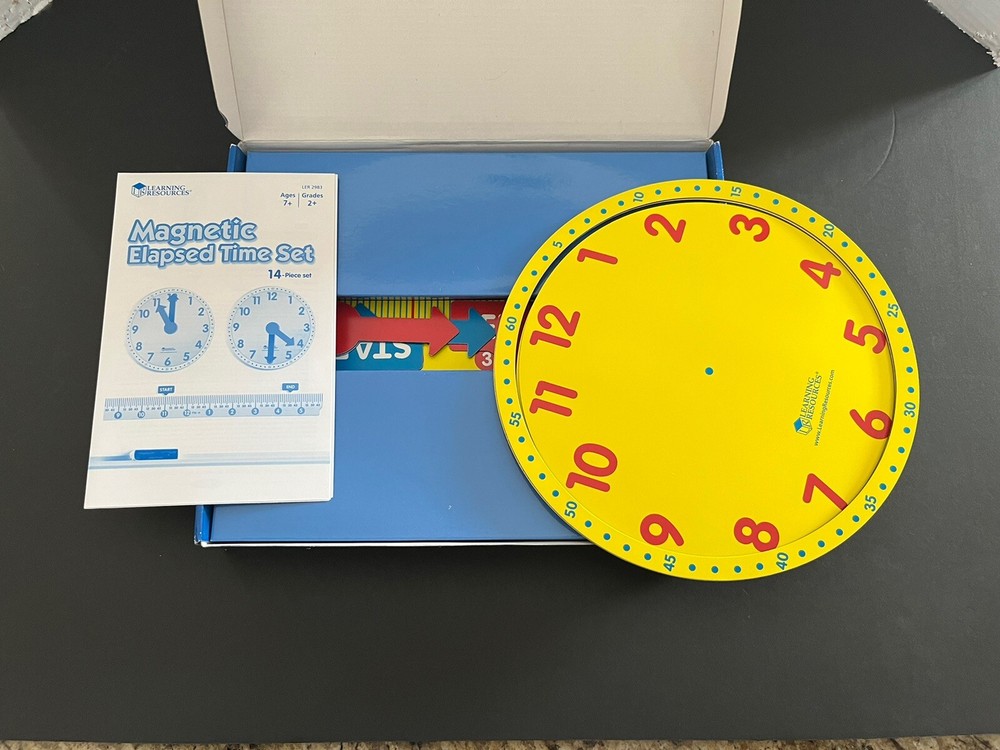 Magnetic Elapsed Time Set Age 7+ Years Whiteboard Learning Resources