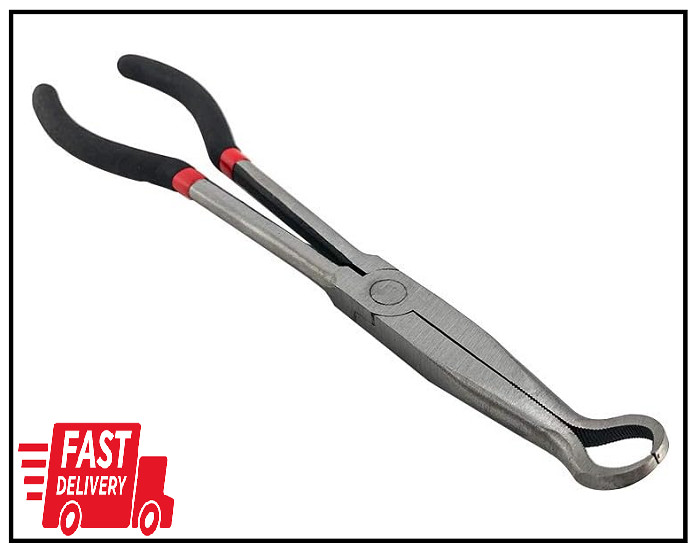 11" Long Offset Tip Spark Plug Wire Boot Puller Removal Plier Repair Hand Tools