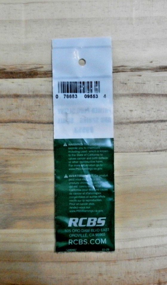 RCBS Reloading; Primer Plug; Sleeve & Spring; Large; 09552