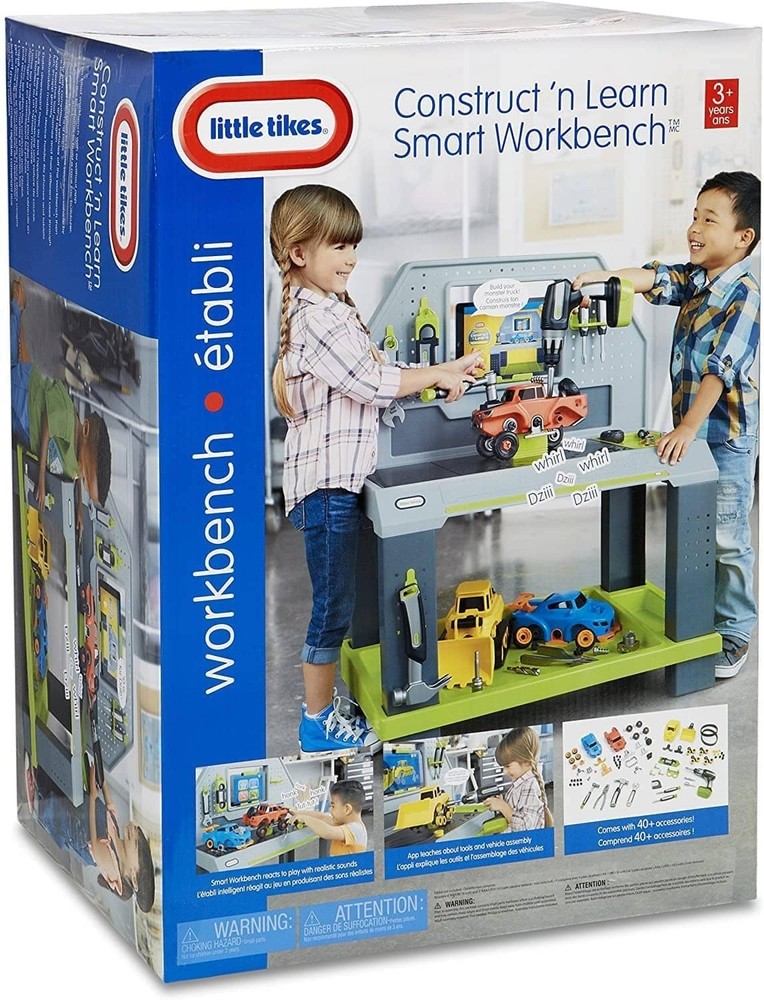 Little Tikes Construct'n Learn Smart Workbench Play Set NEW