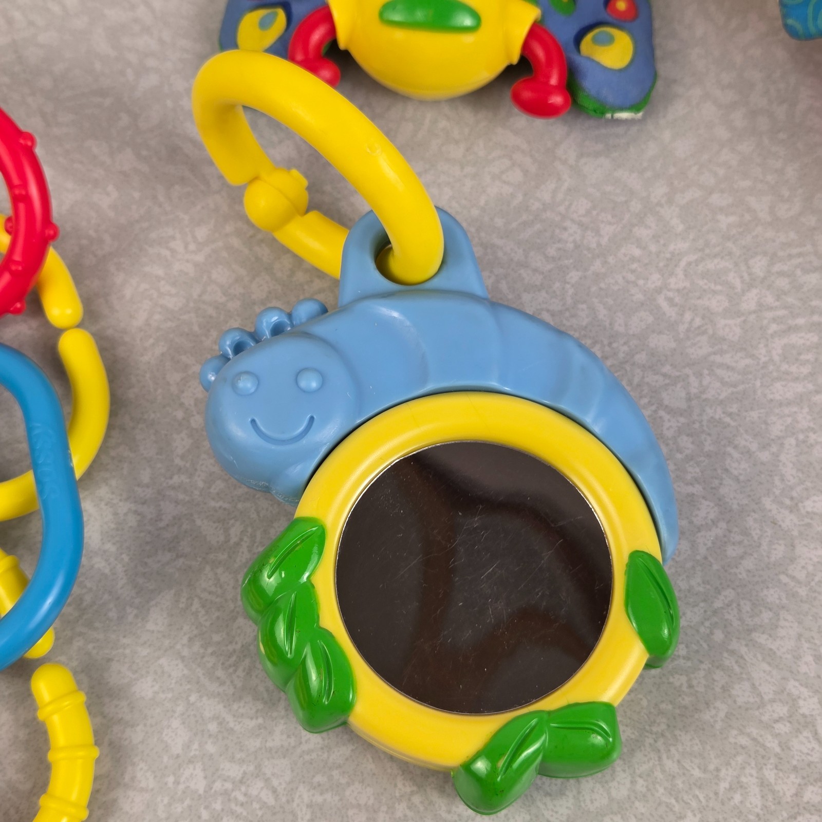 Baby Infant Toy Lot of 11 Rattles Fisher Price Singing Fish Sensory Playgro