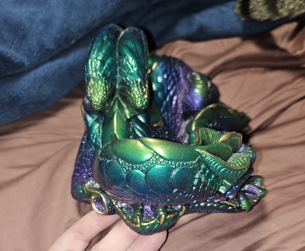 Windstone Editions Emerald Peacock Mother Dragon