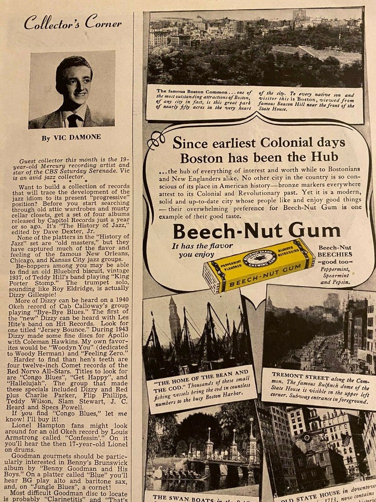 Beech Nut Gum, Vintage Print Ad