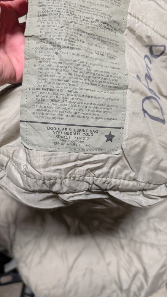 Intermediate Cold Weather Sleeping Bag Cold Weather - Gray