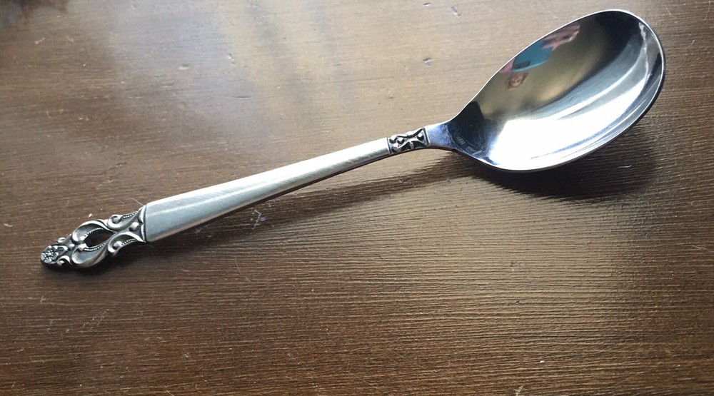 National OLAF Stainless Burnished Handle Flatware Sugar Spoon