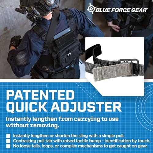 Vickers Sling - Patented 2-Point Adjustable Sling Black