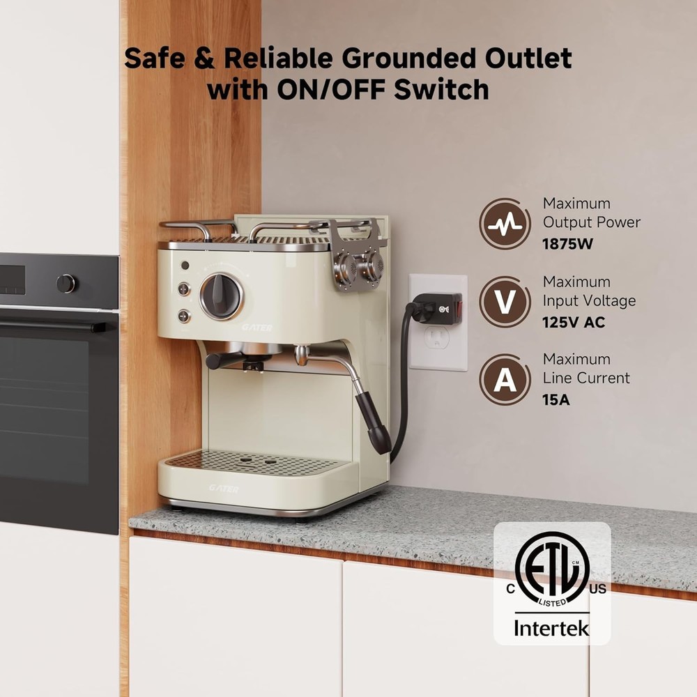 3 Pack Grounded Outlet With ON Off Switch Single Plug In Power Button Black NEW