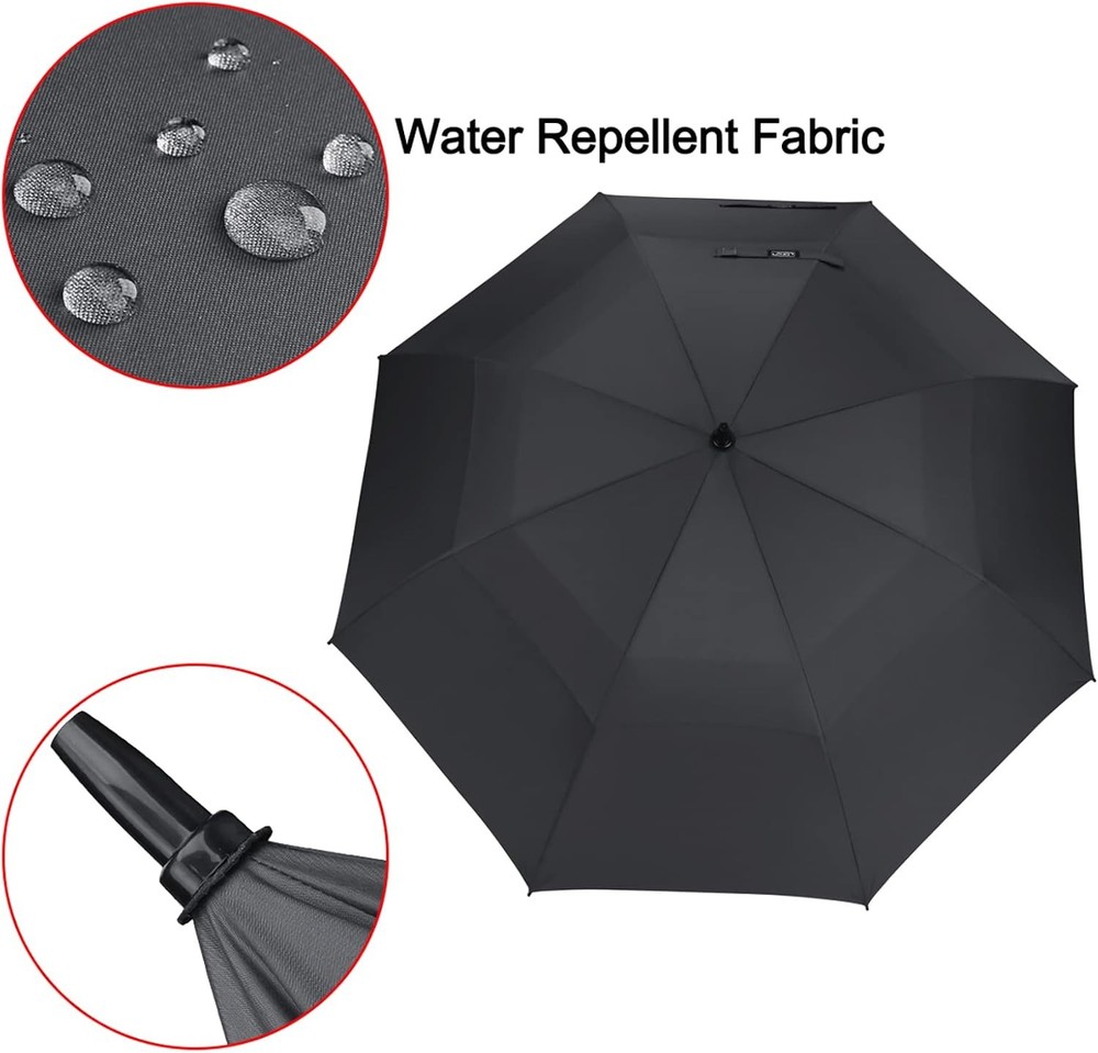 Oversized 47-68 Inch Automatic Open Golf Umbrella - Windproof & Waterproof