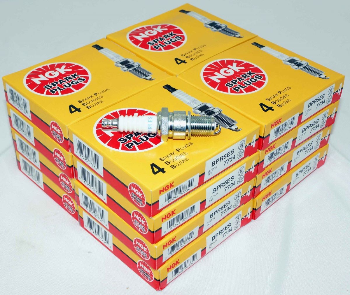 64 Pack Genuine NGK 7734 Standard Spark Plugs BPR5ES Removable Tip