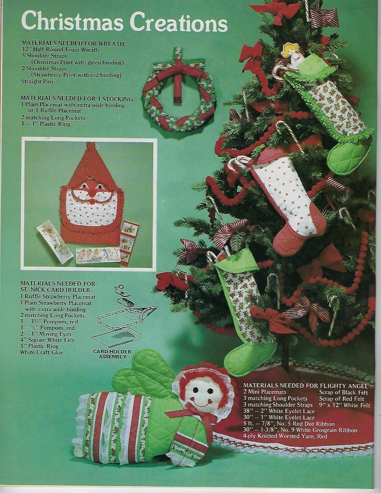 Placemats Plus Purses Pillows Craft Sewing 35 Projects Patterns Book Vtg 1980