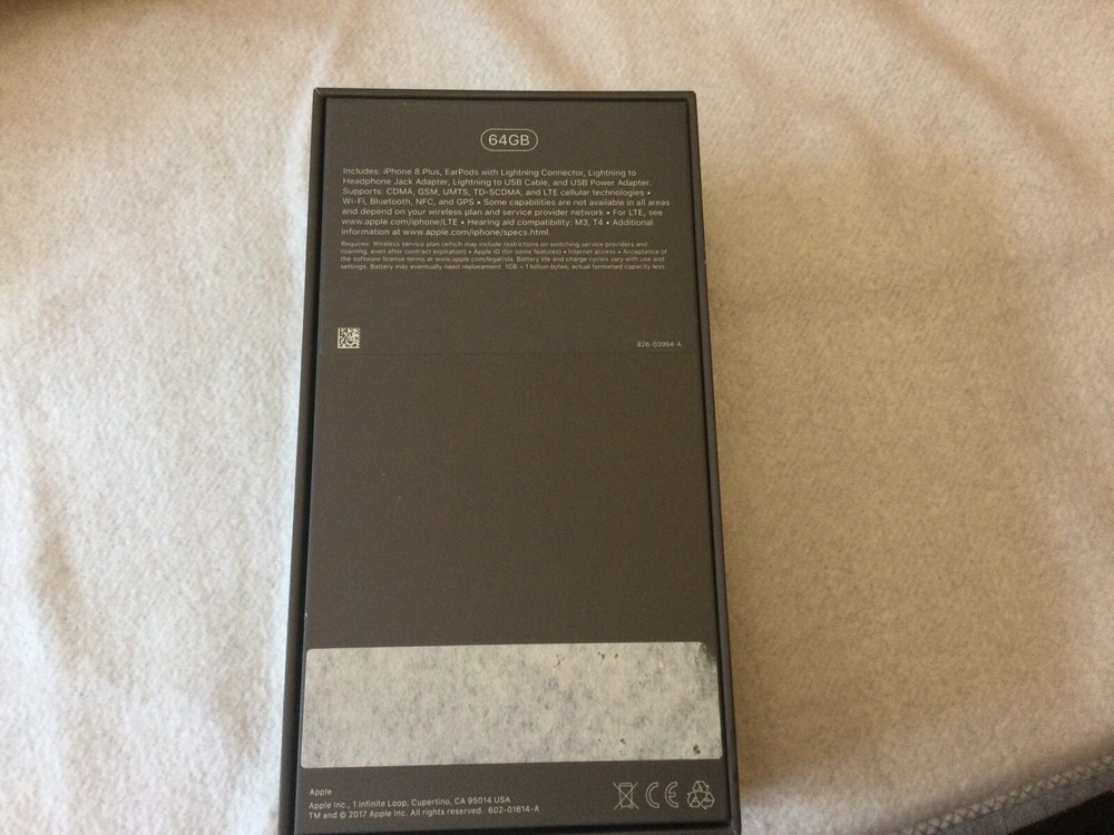 Empty case Black Apple IPhone 8 Plus 64g With Inserts *EMPTY BOX* Gray/Black