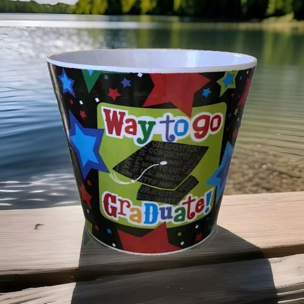 Graduation Melamine Planter/Container NEW!