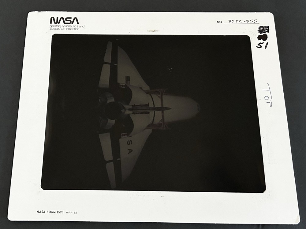 1980 NASA KSC Space Shuttle Orbiter Vehicle Assembly Presentation Transparency