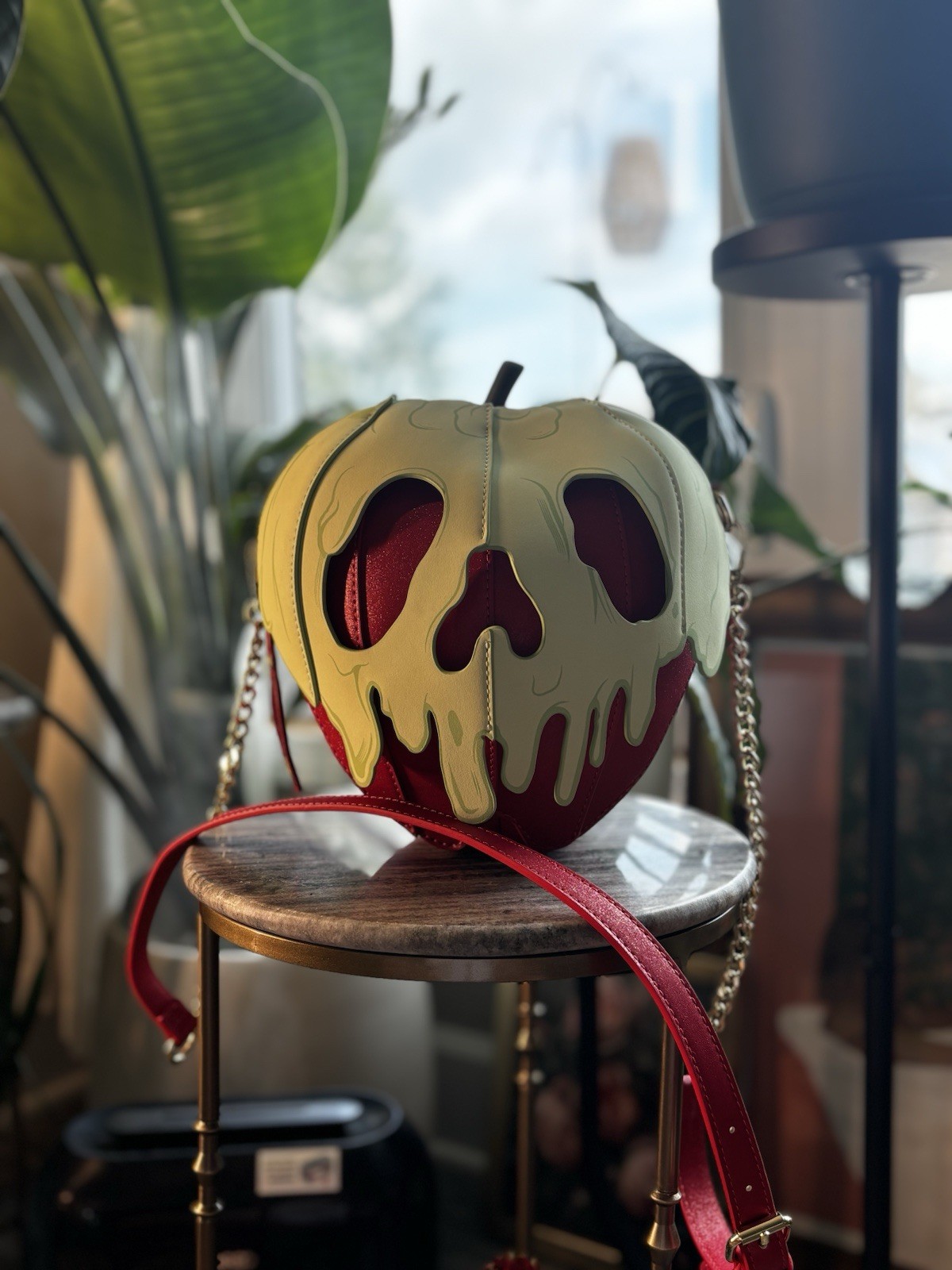 Rare Disney Loungefly Snow White Glow In The Dark Apple purse