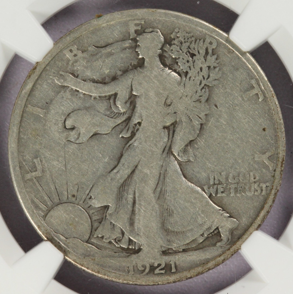 1921 Walking Liberty Silver Half Dollar 50C NGC VG 8