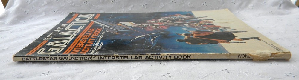 Battlestar Galactica Interstellar Activity Book 1978 Commander Adama Cap Apollo