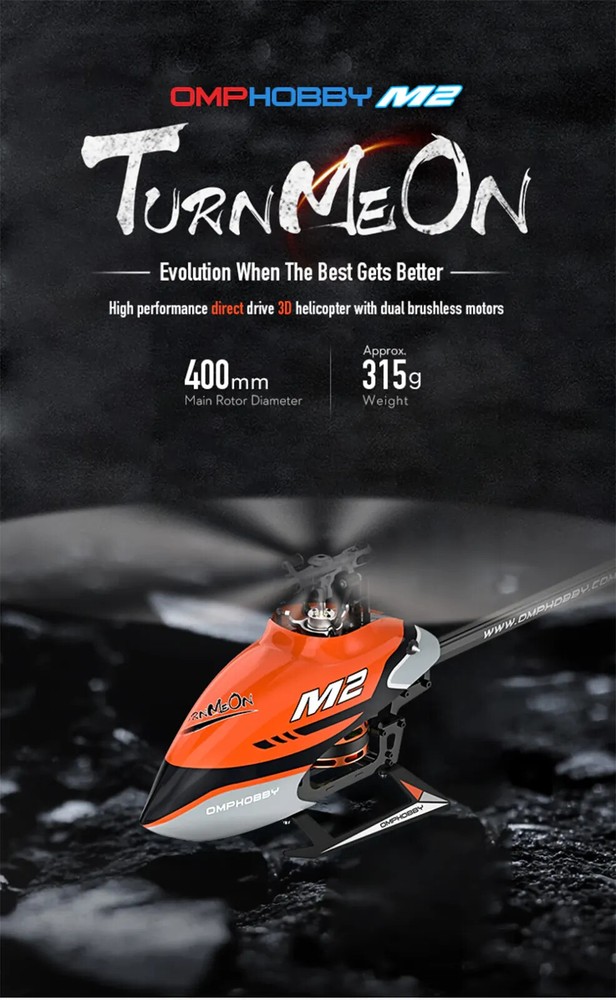 OMP Hobby M2 RC Helicopter Version V2 M2 BNF