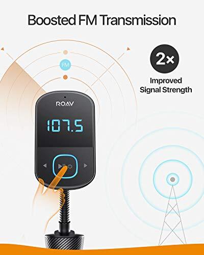 ANKER ROAV SMARTCHARGE T1 BLUETOOTH FM TRANSMITTER, BIG LED - BLACK